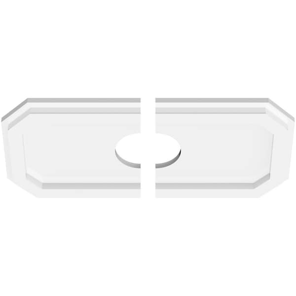 Emerald Architectural Grade PVC Contemporary Ceiling Medallion, 16W X 8H X 3ID X 5 1/2C X 1P